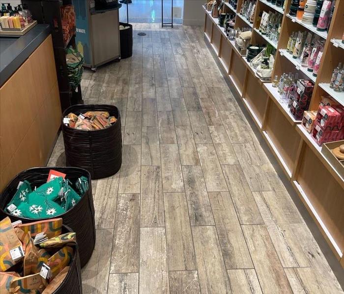 retail food store with dry tiled flooring